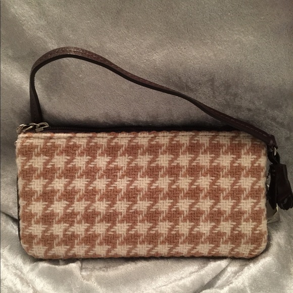 Vintage Coach Hampton Tweed Wristlet - Picture 4 of 6